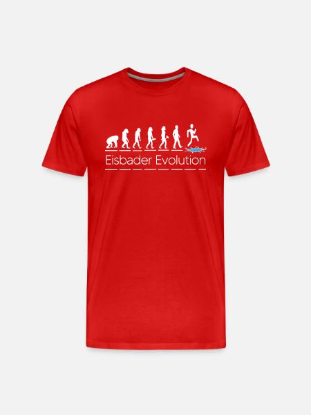 eisbader winterschwimmen evolution eiswasser - Männer Premium Bio T-Shirt - Rot