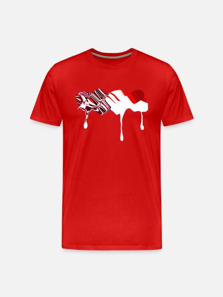 curves icon - Men's Premium Organic T-Shirt - red