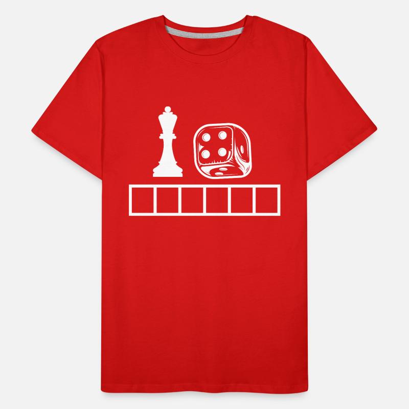 Boardgame Chess Backgammon Game Night Men's Premium Organic T-Shirt