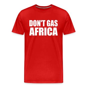 don't gas africa - Männer Premium Bio T-Shirt - Rot - Vorne - Damien (186cm)