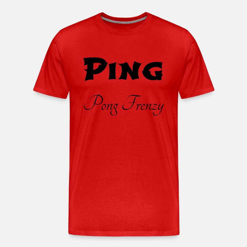 statement funny table tennis enthusiasts - Männer Premium Bio T-Shirt - Rot