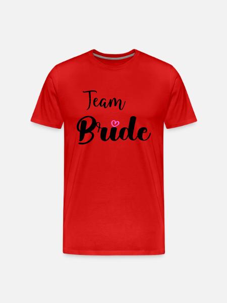 Mariée d’équipe - T-shirt bio Premium Homme - rouge
