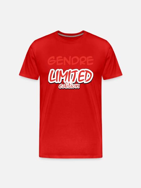 GENDRE LIMITED EDITION - Men's Premium Organic T-Shirt - red
