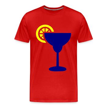 Tequilla Alcohol - Men's Premium Organic T-Shirt - red - Front - Damien (186cm)