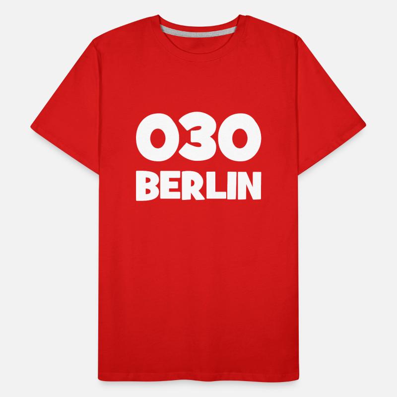 030 - Null Drei Null - Berlin - Area Code - Phone Men's Premium Organic T-Shirt