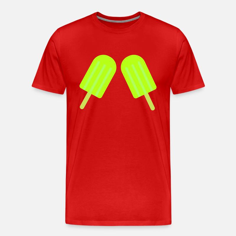 eis eiscreme 2 - Männer Premium Bio T-Shirt - Rot
