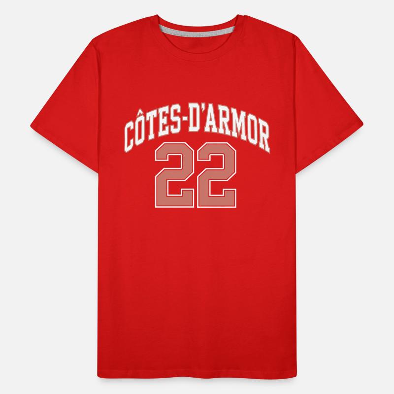 Côtes-d'Armor 22 T-shirt bio Premium Homme