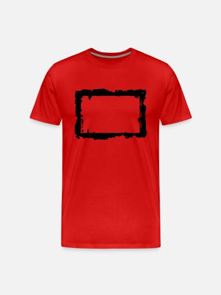 frame_4_vec_1 de - Männer Premium Bio T-Shirt - Rot