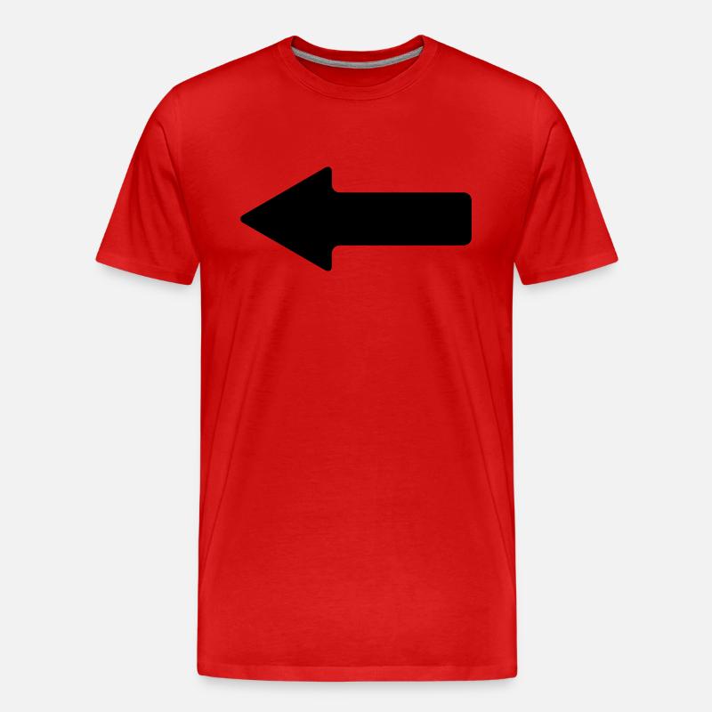 pfeil - Männer Premium Bio T-Shirt - Rot