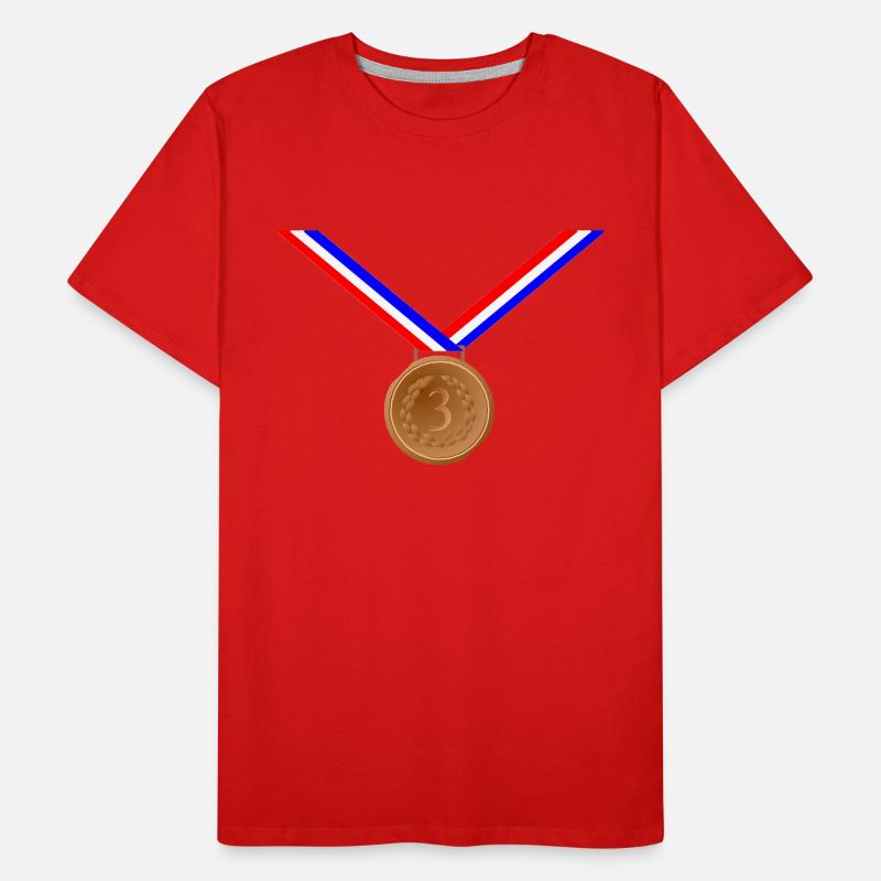 Bronze Medal 3rd Men's Premium Organic T-Shirt