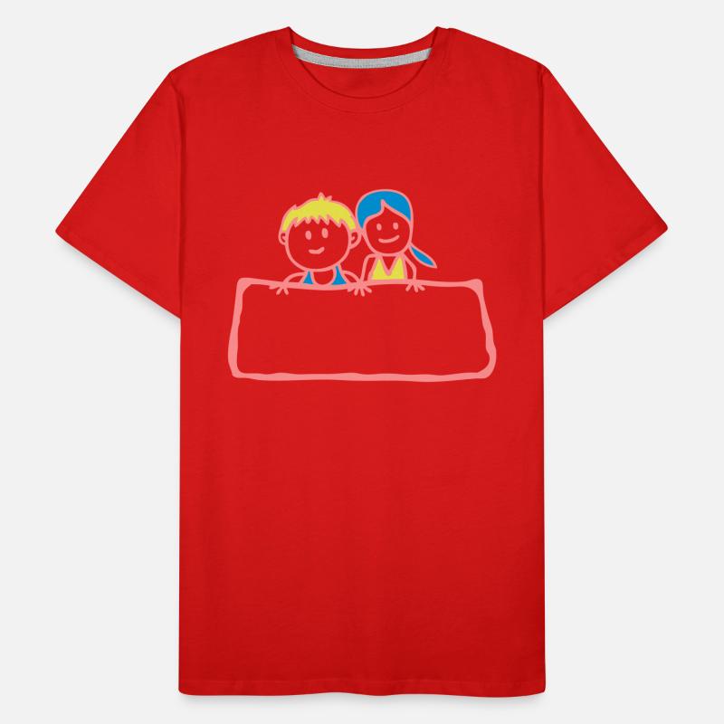 Zeichen-Panel Junge Mädchen Partei anniv Männer Premium Bio T-Shirt