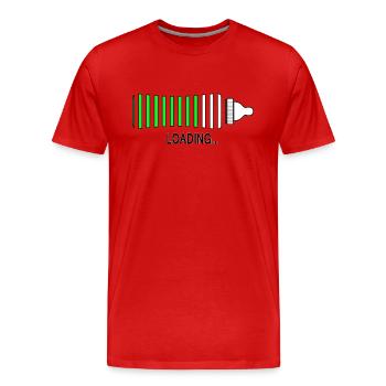 loading - Men's Premium Organic T-Shirt - red - Front - Damien (186cm)