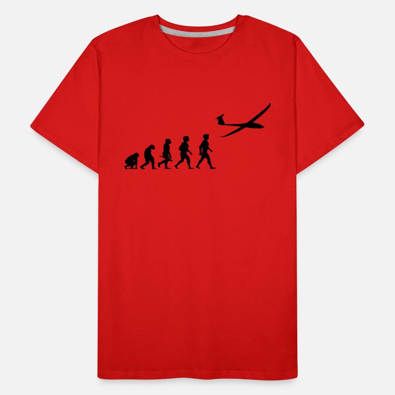 Planeur de planeur Evolution T-shirt bio Premium Homme