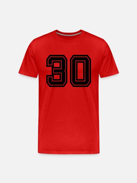 30 - Männer Premium Bio T-Shirt - Rot