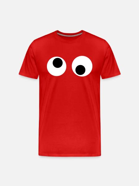 eyes - Men's Premium Organic T-Shirt - red