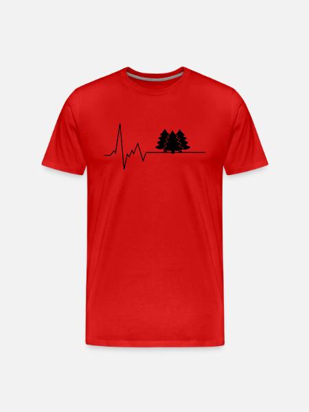 heartbeet woods - Men's Premium Organic T-Shirt - red
