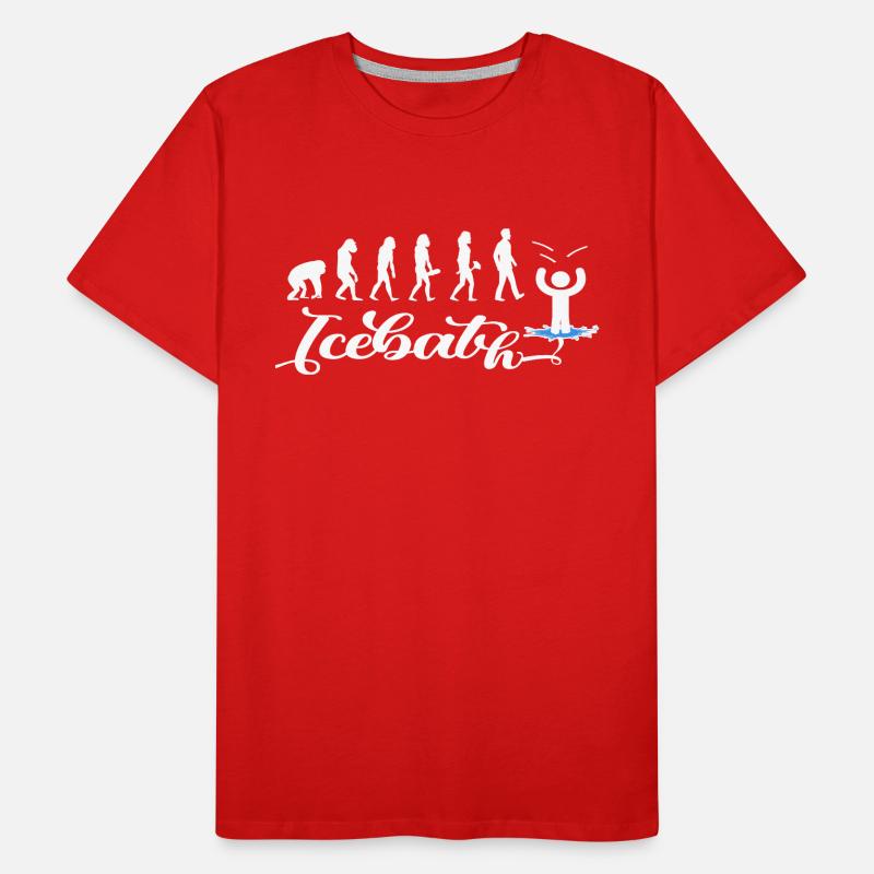 icebath evolution winterbader winterschwimmen cold Männer Premium Bio T-Shirt