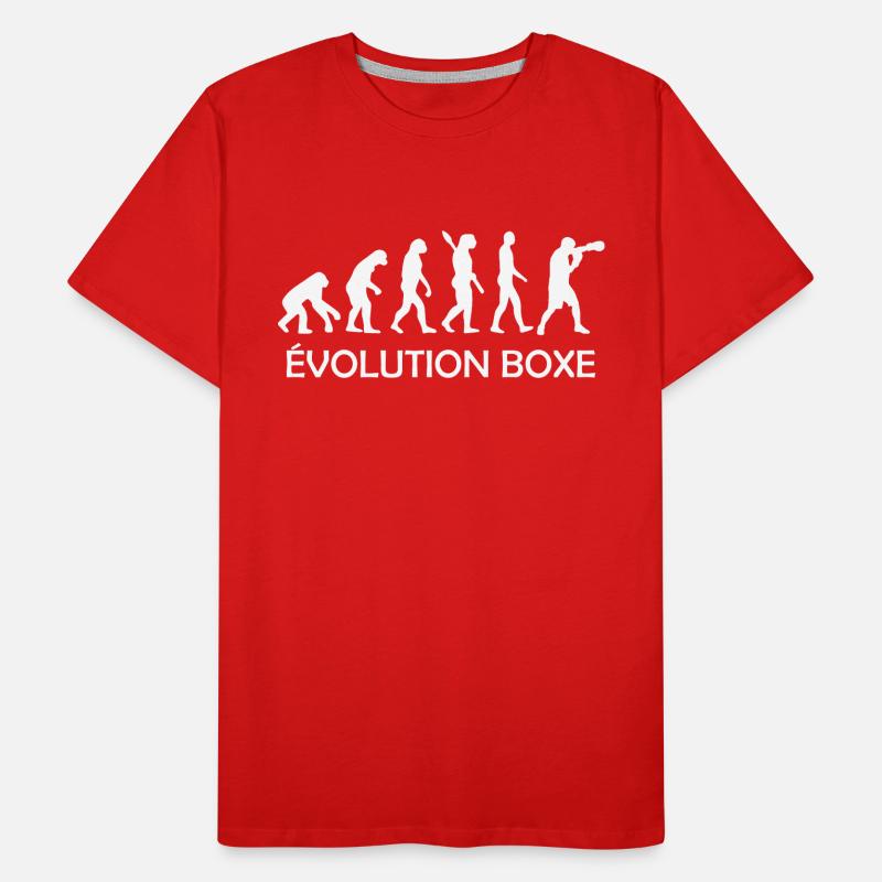 évolution boxe / evolution boxeur T-shirt bio Premium Homme