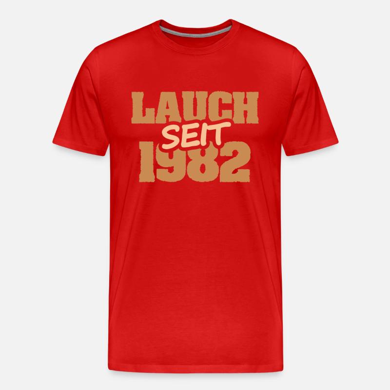 Chef 1982 - Männer Premium Bio T-Shirt - Rot