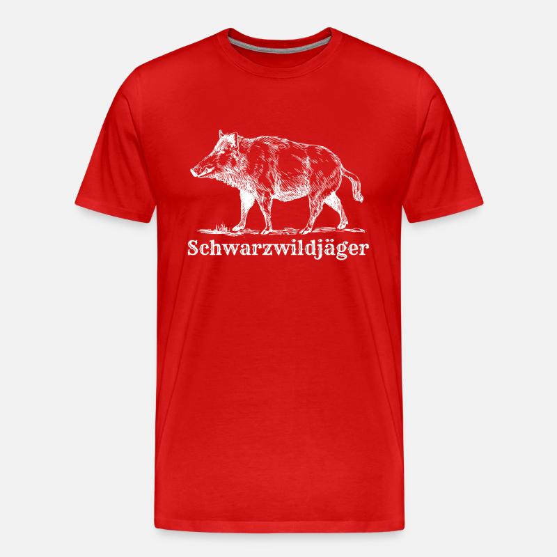 HNTR 2 - Männer Premium Bio T-Shirt - Rot