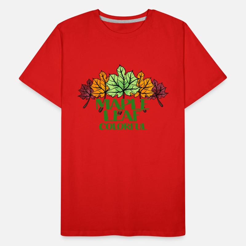 Maple Leaf coloré T-shirt bio Premium Homme