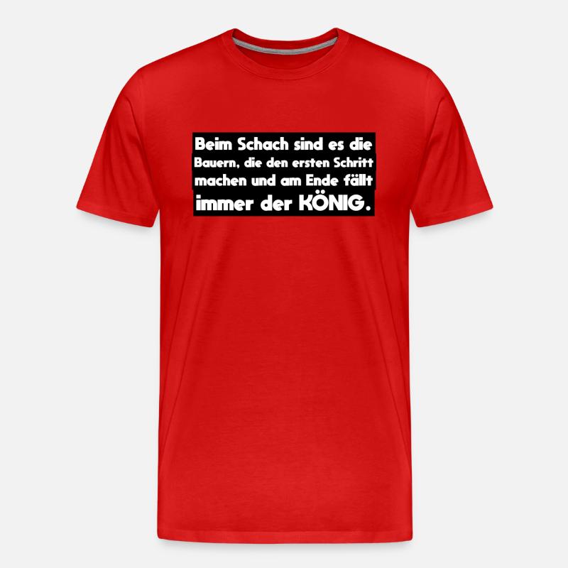 Bauer Landwirt Sprüche - Männer Premium Bio T-Shirt - Rot