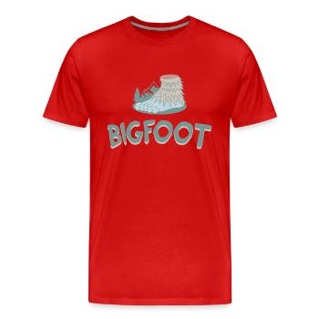 Bigfoot Outdoor - Männer Premium Bio T-Shirt - Rot - Vorne - Damien (186cm)