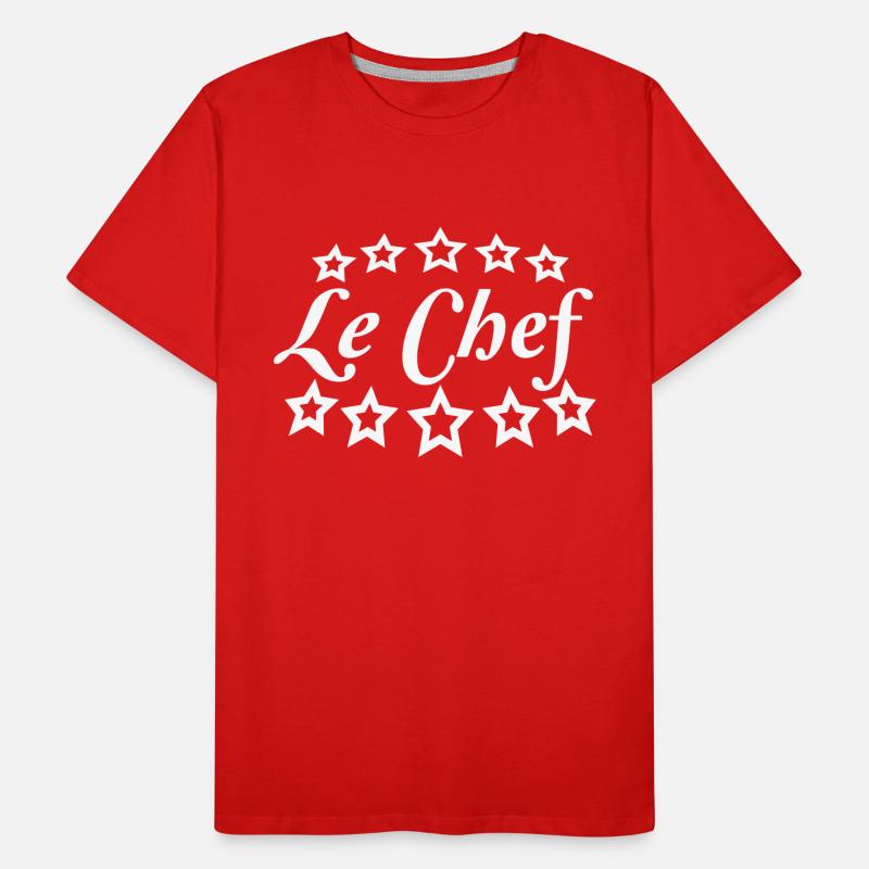 Chef Le Chef 5 Star Fun Kitchen Master Men's Premium Organic T-Shirt