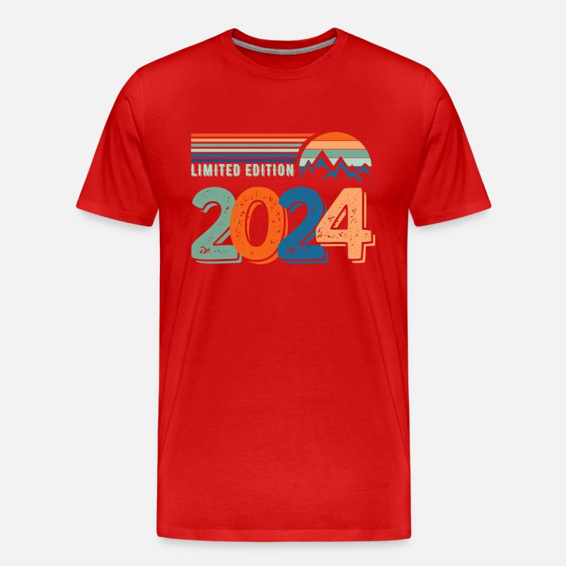 Limitierte Auflage 2024 - Männer Premium Bio T-Shirt - Rot