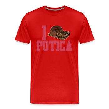 Potica Traditionell Slowenien Rezept Küche - Männer Premium Bio T-Shirt - Rot - Vorne - Damien (186cm)