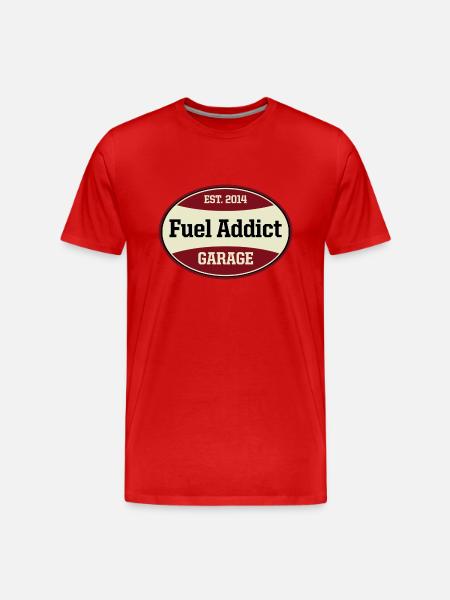 Fuel Addict - Männer Premium Bio T-Shirt - Rot