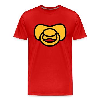 soother - T-shirt bio Premium Homme - rouge - Devant - Damien (186cm)