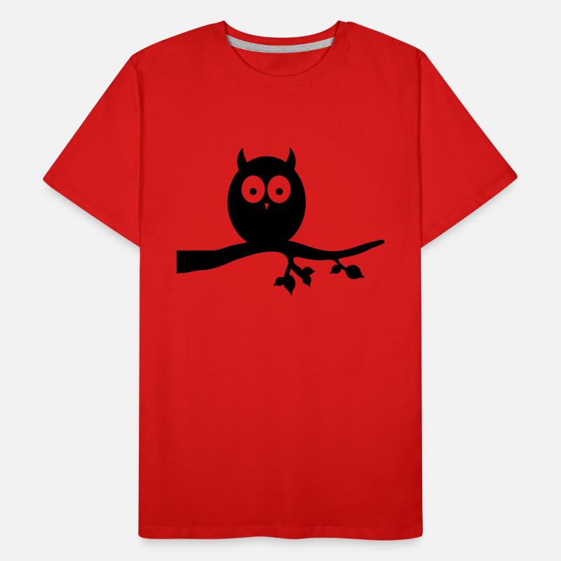 eule Männer Premium Bio T-Shirt