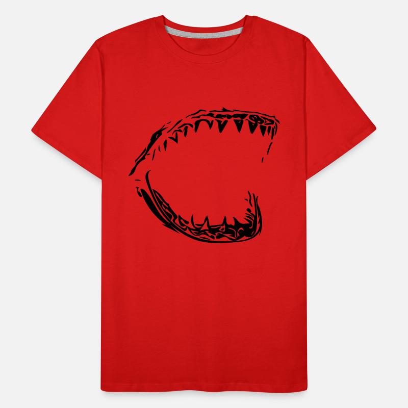 Giant vector shark bit Men's Premium Organic T-Shirt