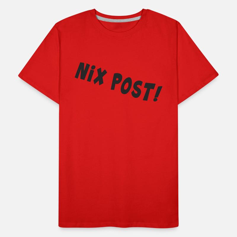 post postbote flaschenpost "nix post" Männer Premium Bio T-Shirt