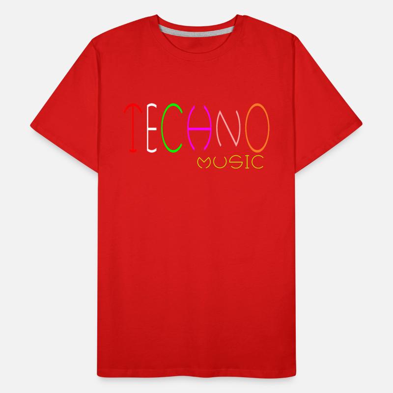 Techno-Musik Männer Premium Bio T-Shirt