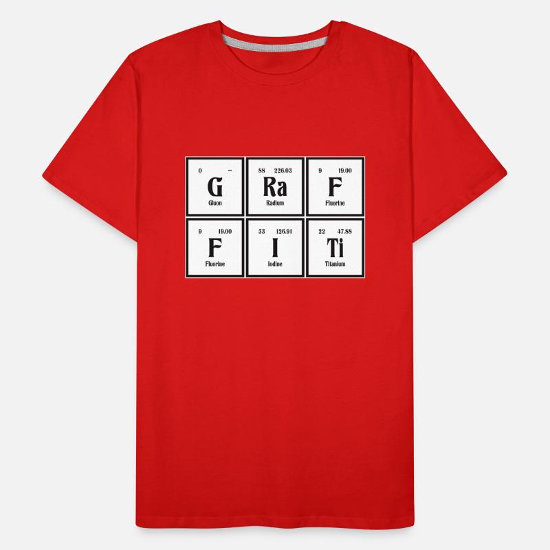 Graffiti-| Periodensystem der Elemente Männer Premium Bio T-Shirt