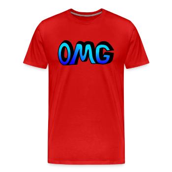 OMG / Oh my Good / Art - Men's Premium Organic T-Shirt - red - Front - Damien (186cm)
