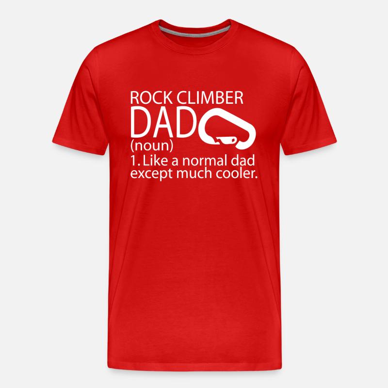 bouldering - Männer Premium Bio T-Shirt - Rot