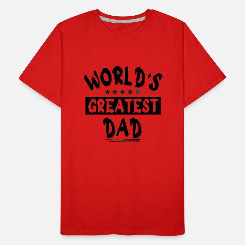 Bester Vater der Welt Männer Premium Bio T-Shirt