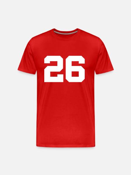 26 - Men's Premium Organic T-Shirt - red
