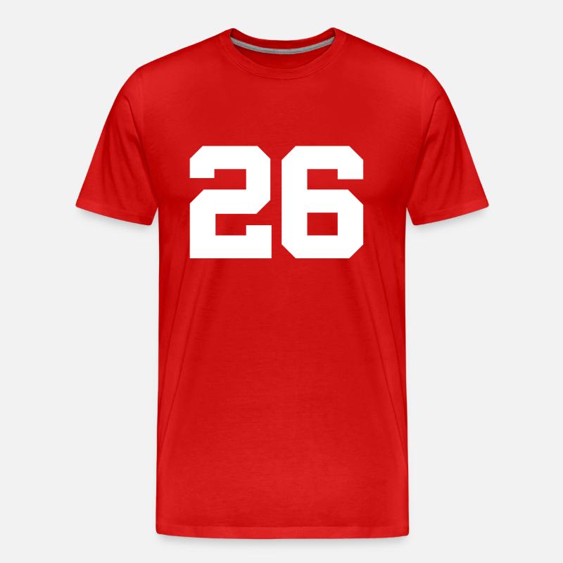 26 - Männer Premium Bio T-Shirt - Rot