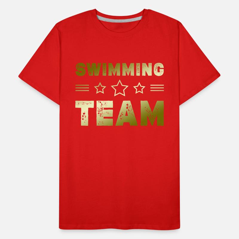 Équipe de natation T-shirt bio Premium Homme