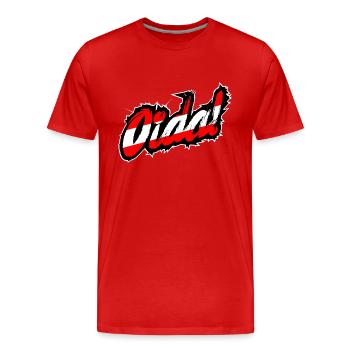 Oida! Österreich Dialekt Slang Lässig - Männer Premium Bio T-Shirt - Rot - Vorne - Damien (186cm)