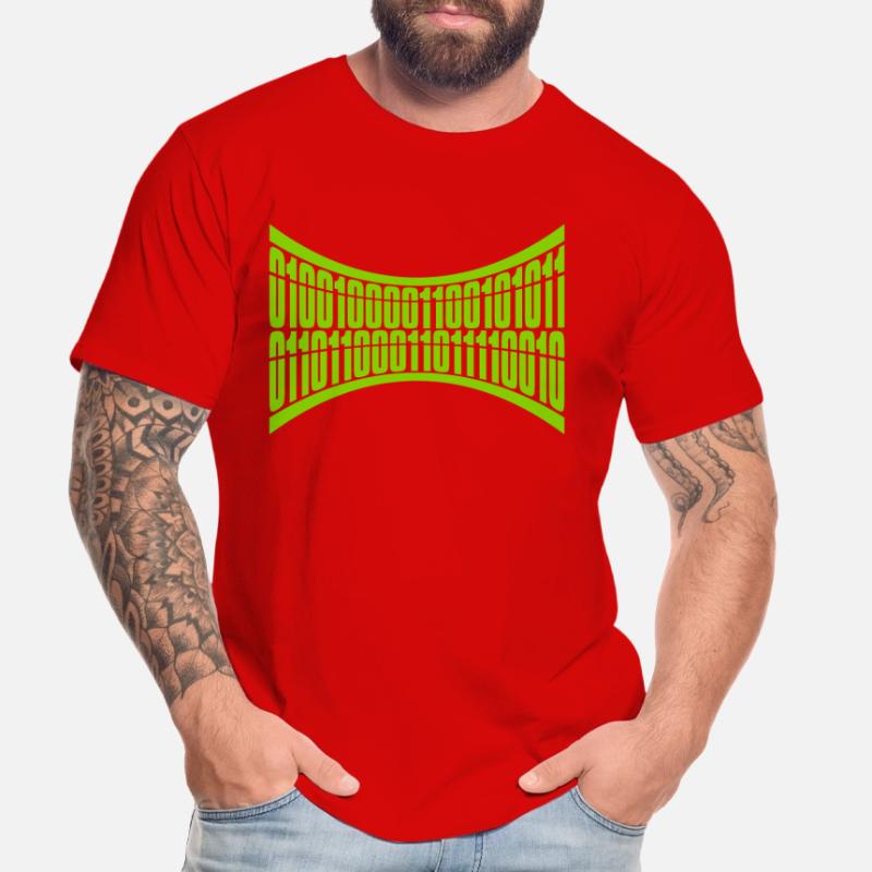 Binär Code Programm Sprache Männer Premium Bio T-Shirt