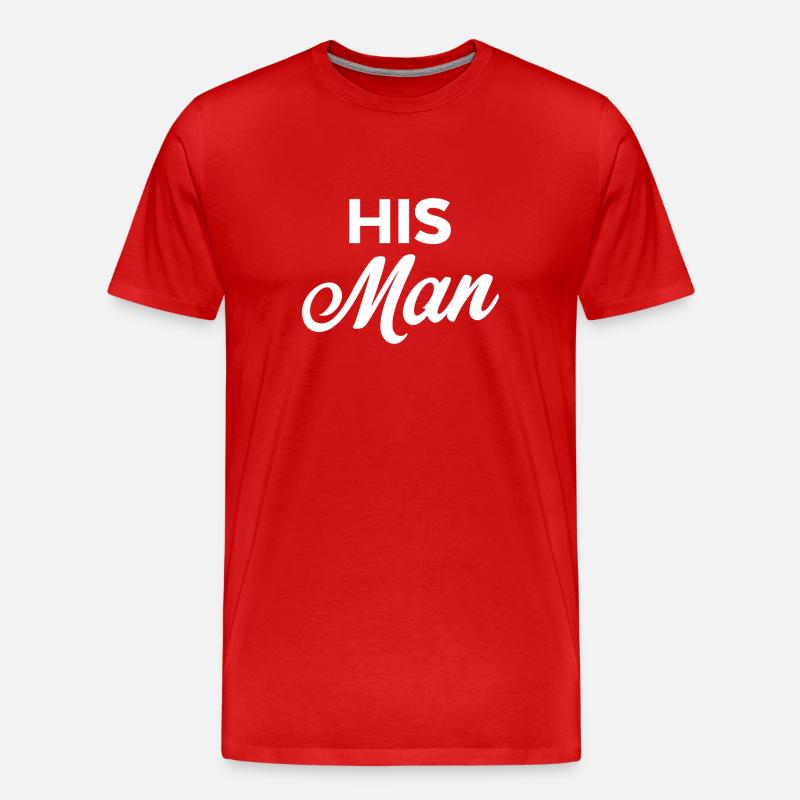 Sein Mann - Männer Premium Bio T-Shirt - Rot