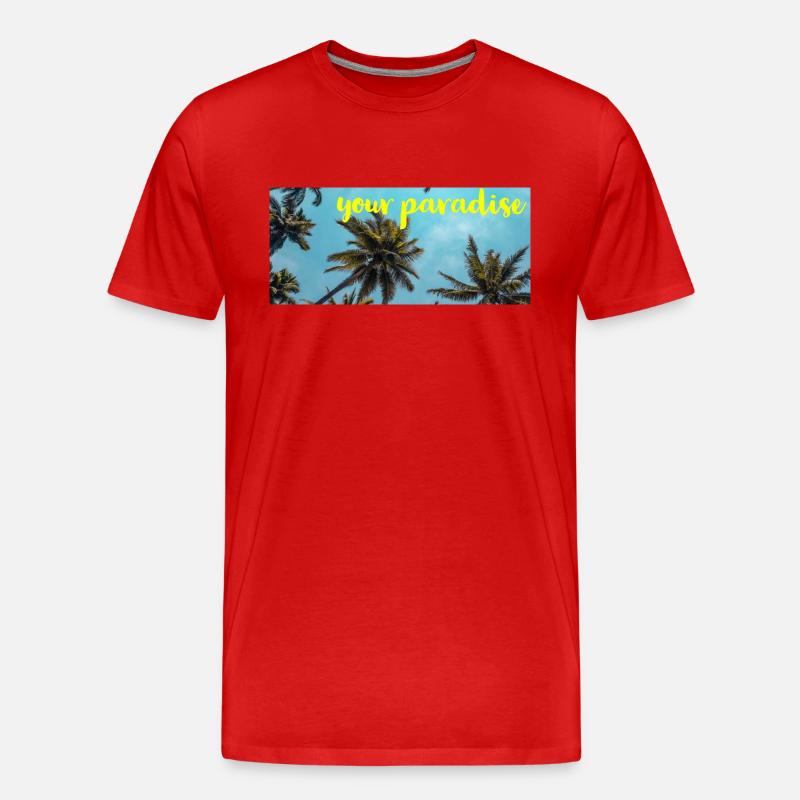 Your Paradise Mode Geschenkidee - Männer Premium Bio T-Shirt - Rot