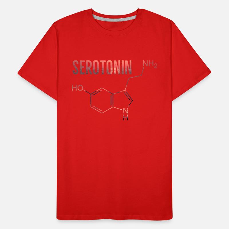 molécule de sérotonine T-shirt bio Premium Homme