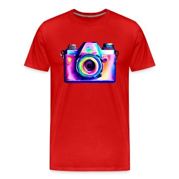 Photographe drôle Photographier Photographes Photographes - T-shirt bio Premium Homme - rouge - Devant - Damien (186cm)