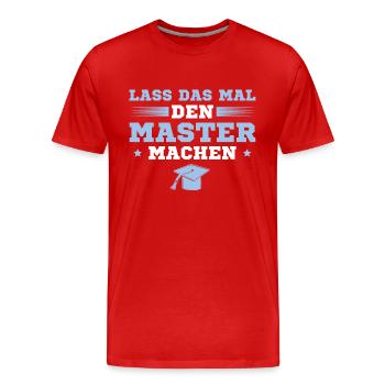 Studium Masterprüfung bestanden Master Abschluss - Männer Premium Bio T-Shirt - Rot - Vorne - Damien (186cm)